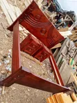 Mahogany Queen Bed Frame with 2 Side Drawers - 2