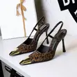 Boxed Two-Tone Patent Leather Slingback Stilettos - 3