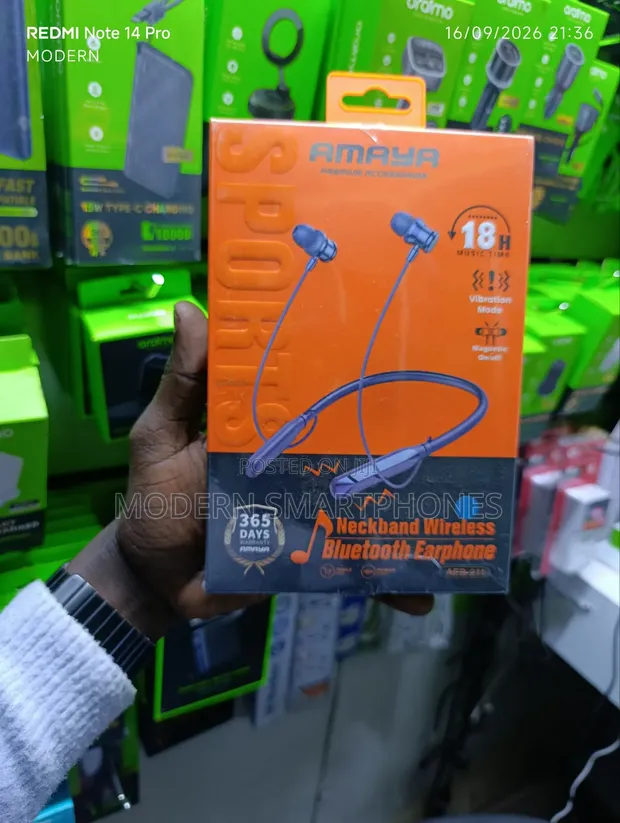 Amaya Sports Neckband Wireless Bluetooth Earphones - 1