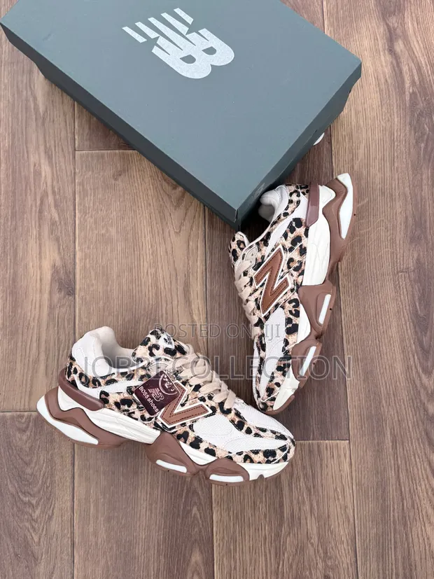 New Balance 9060 Leopard Print Sneakers - 1