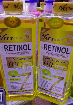 Veet Gold Retinol Intense Whitening Body Corrector Oil