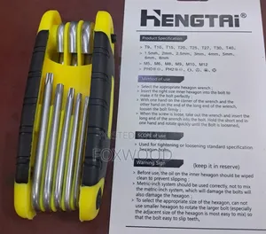 8-Piece Folding Torx Hex Key Set