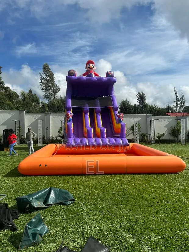 Large Inflatable Water Slide Bouncy Castle for Hire - 1