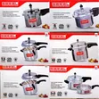 Saral Aluminum Pressure Cooker with Extra Lid (3L-12L) - 1