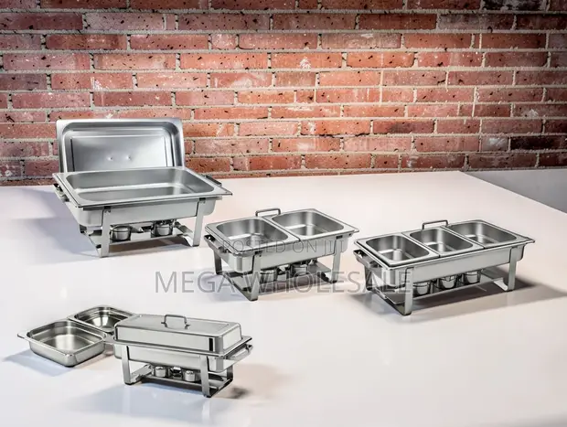 Chafing Dish Tatu ya Lita 11 ya Chuma cha Kutumika - 1
