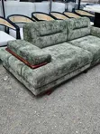Amber-Ray Green 3 Seater Spring Sofa - 1