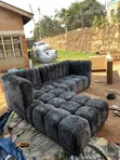 Gray Bubble Corner Seat Sofa - 1
