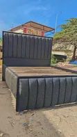 Ideal Dark Grey Queen Bed Frame - 1