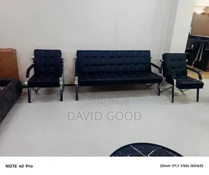 Brand New Black Office Sofa
