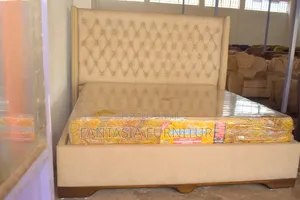 5x6 Chester Cream Bed with Optional Mattress