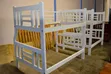 White Double Decker Bed Frame - 1