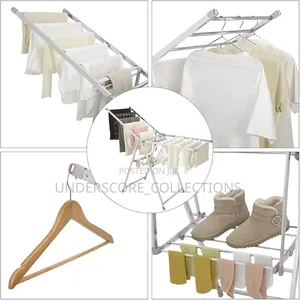 3-Layer Stainless Steel Clothes Rack