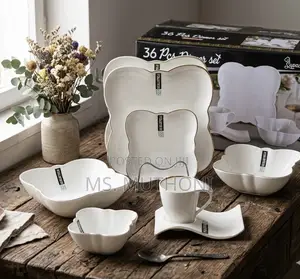 Butterfly Wing Luxurious Porcelain Dinnerware (36 Pcs)