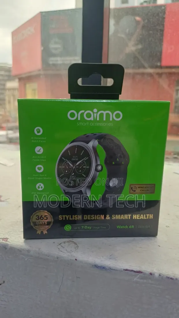 Oraimo Watch 6R 1.39" Smartwatch - IP68 Waterproof - 1