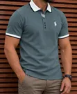 Men's Short Sleeve Cotton Polo Shirts - 3