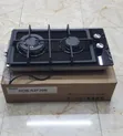 Haier 2-Burner Built-in Gas Cooker - Black Glass - 2