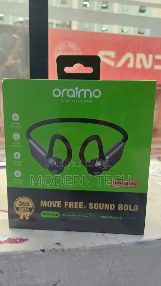 Oraimo OpenCirclet 2 Open-Ear Bluetooth Headphones - IPX5 - 1