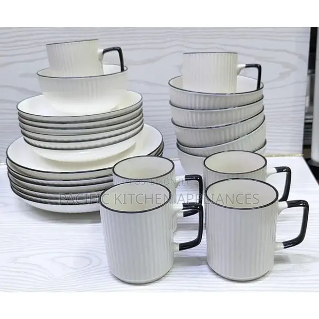 Set ya Chakula cha Jioni ya Kijapani 24 PCS - Mpya Kabisa - 1