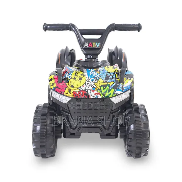 Graffiti Electric Ride-on ATV Quad Bike for Kids - 1