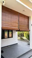 Heavy Duty Outdoor Bamboo Roll Up Blinds - 1