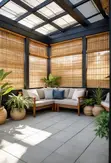 Office Bamboo Blinds - Modern Executive Wooden Window Blinds - 2