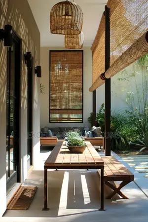 Bamboo Privacy Blinds - Light Filtering Woven Wood Window Covers