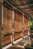 Bamboo Privacy Blinds - Light Filtering Woven Wood Window Covers - 2