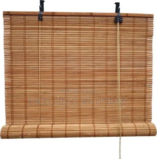 Bamboo Roll Up Shades - Affordable Window Blinds - 1