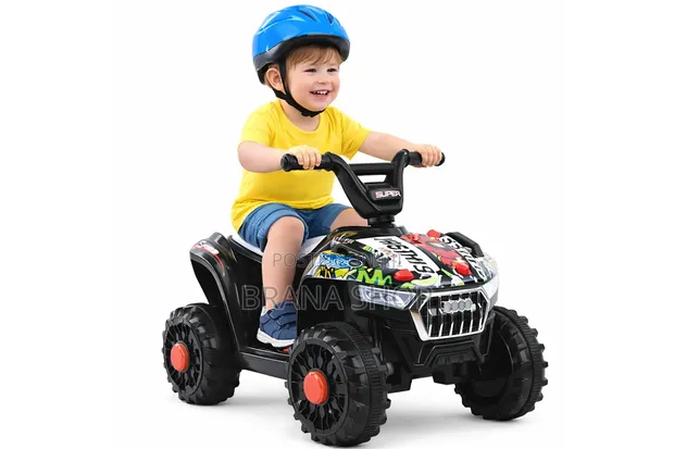 Graffiti 4-Wheel Electric Ride-on ATV for Kids - 1