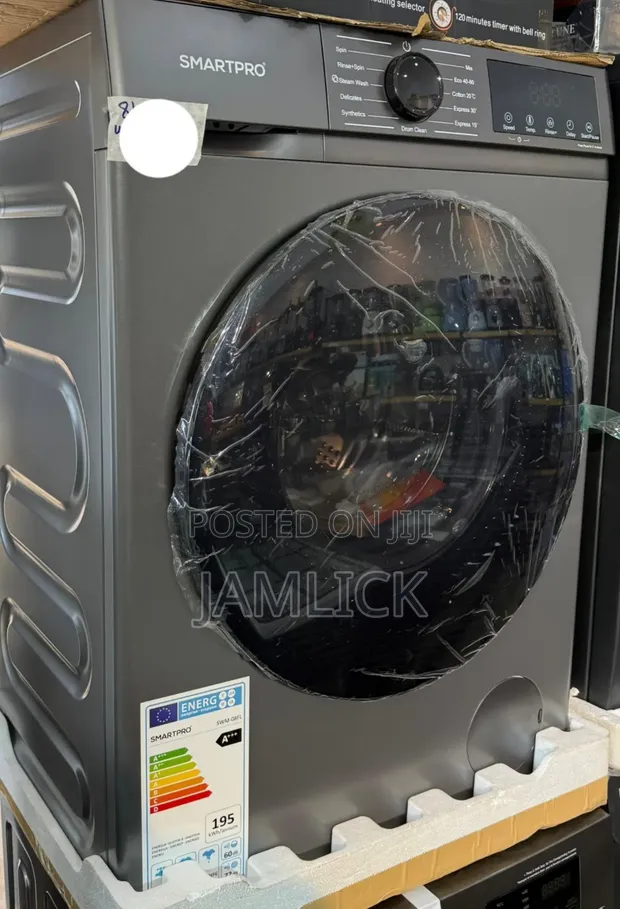 Smartpro 8kg Fully Automatic Front Load Washing Machine - 1