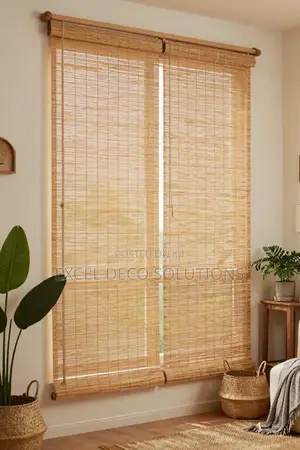 Wooden Bamboo Window Blinds - Decorative Sun Shade