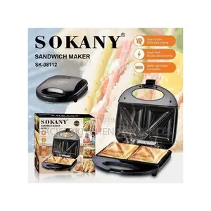 Sokany Mpya ya Sandwich Maker & Bread Toaster ya Vipande 2