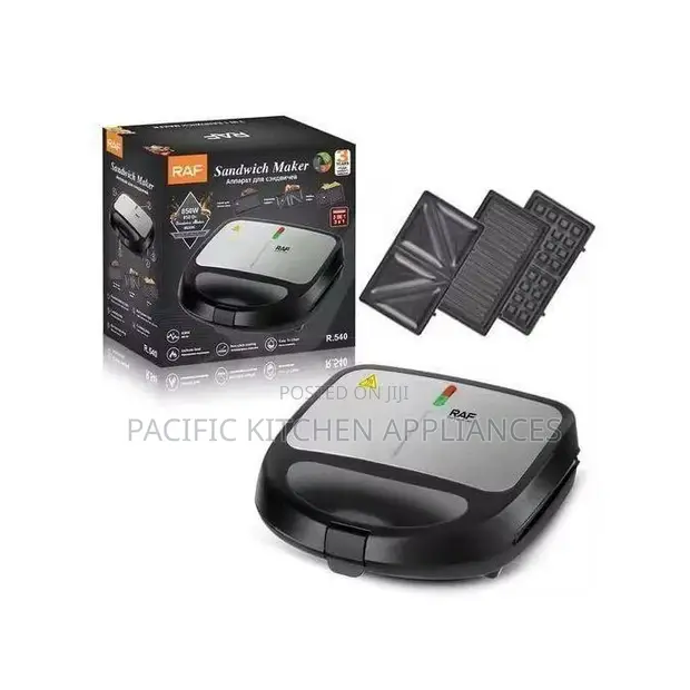 RAF 3-in-1 Sandwich & Waffle Maker Multifunctional - 1