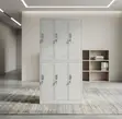 6-Compartment Metal Storage Cabinet - White - 5