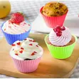 12 PCS Reusable Silicone Cupcake Liners - Non-Stick - 2