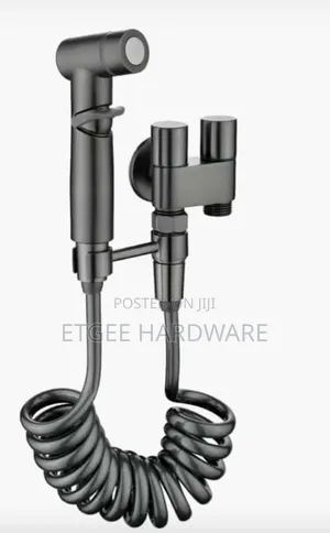 Arabic Shower Set with Valve and Holder - Grey