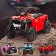 Battery-Powered Electric Ride-on ATV Quad Bike - Red - 1
