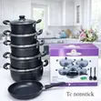 TC 14Pcs Sufuria Nzito Zisizo na Gundi - 2