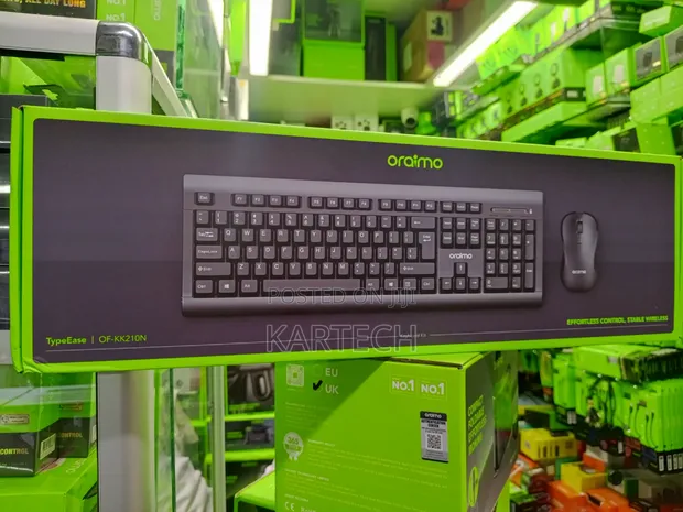 Oraimo OF-KK210N Wireless Keyboard and Mouse Set with Numpad - 1