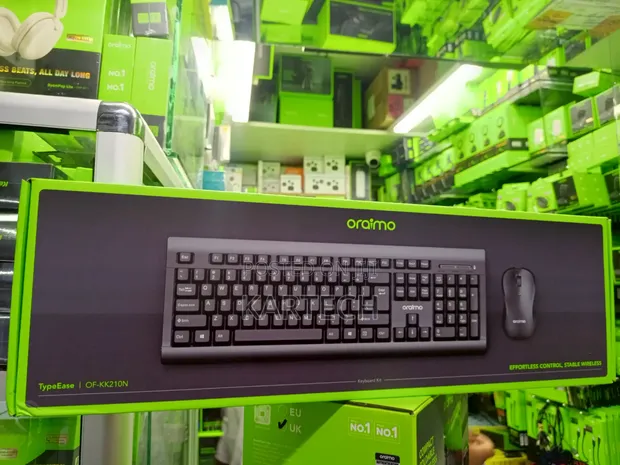 Oraimo TypeEase OF-KK210N Full-Size Wireless Keyboard Mouse Kit - 1