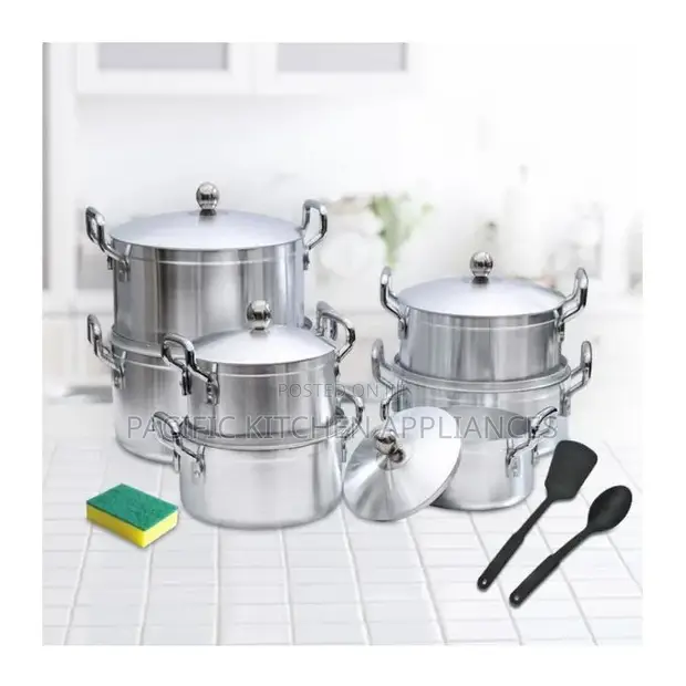TC 17-Piece Set ya Sufuria Nzito za Aluminiamu - 1
