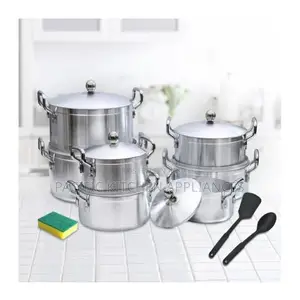 TC 17-Piece Set ya Sufuria Nzito za Aluminiamu