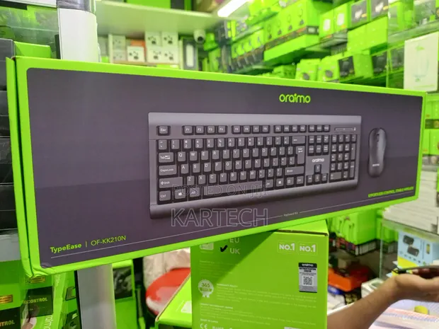 Oraimo TypeEase OF-KK210N Wireless Keyboard and Mouse Set with Numpad - 1