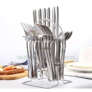 24pcs Stainless Steel Flatware Cutlery Set