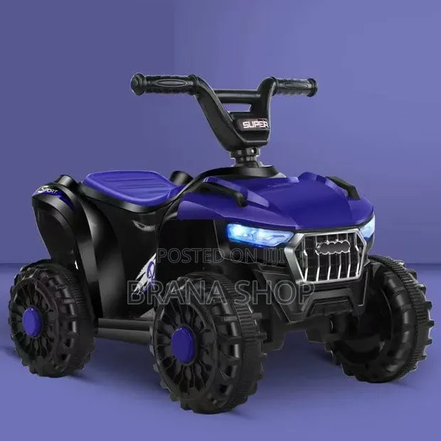 Battery-Powered Electric Ride-on ATV Quad Bike - Blue - 1