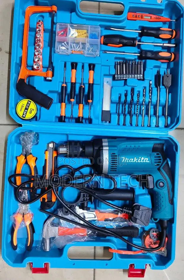 Makita Corded Drill Set Toolkit - 1