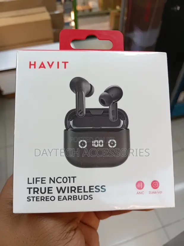 Havit Life NC01T True Wireless Earbuds (TW984) - Black - 1