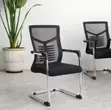 Black Mid Back Boardroom Chair - 1
