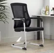 Black Mid Back Boardroom Chair - 4