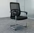 Black Mid Back Boardroom Chair - 5